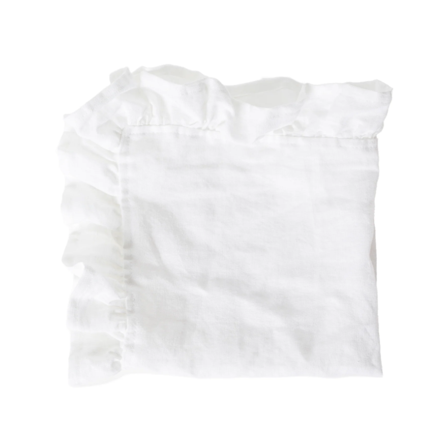 White Ruffle Edge White Ruffle Edge Napkin – House of Harvey Co.