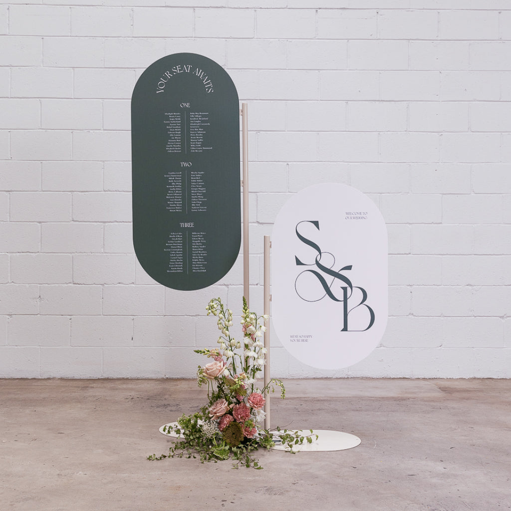 Tall Sign Post Sign Stand in Latte – House of Harvey Co.