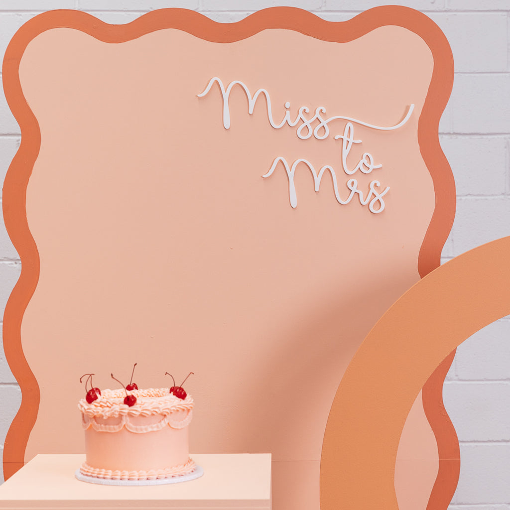Miss to Mrs Acrylic Sign – House of Harvey Co.