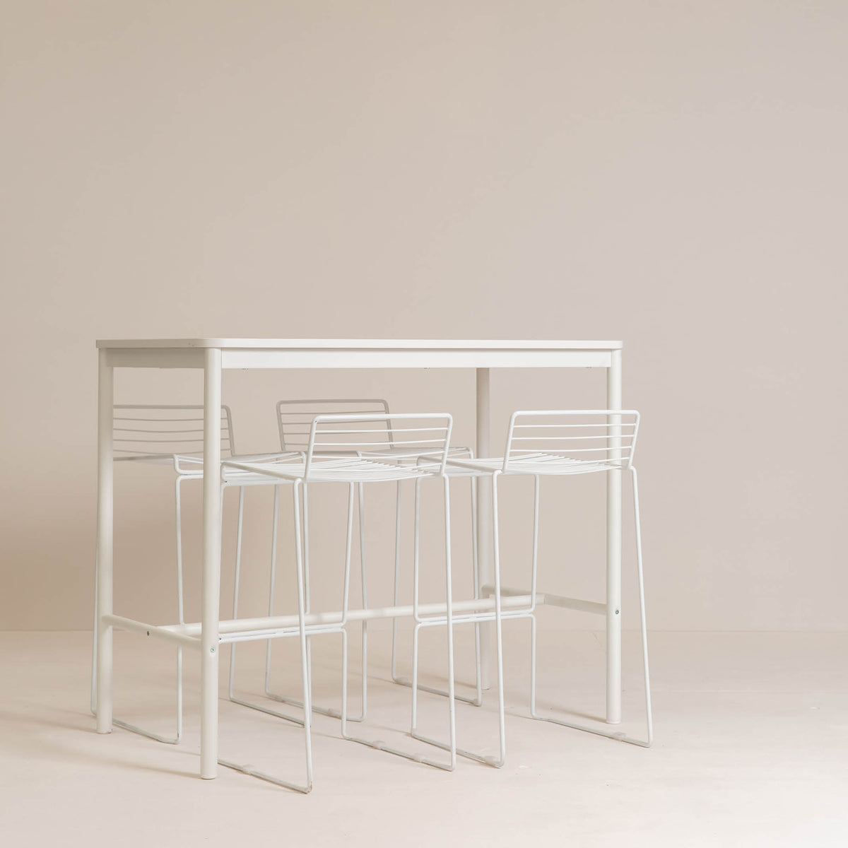 White High Bar Table House of Harvey Co.